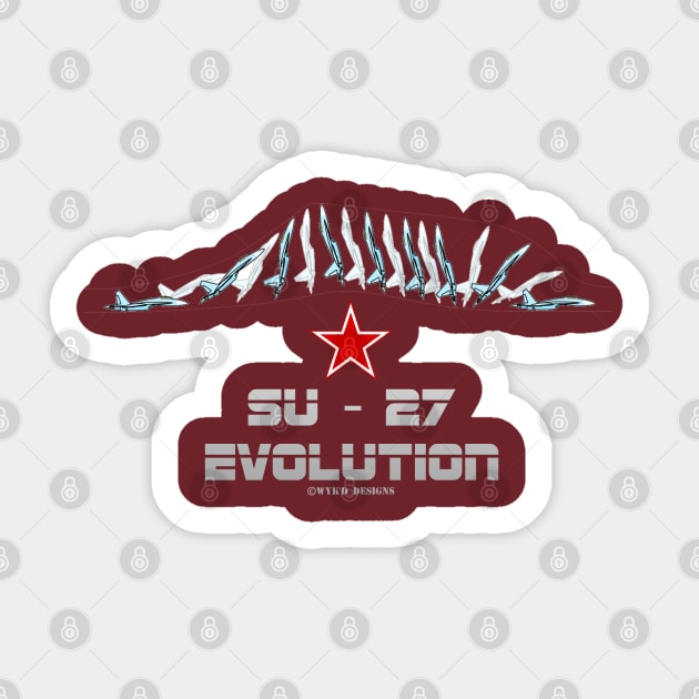 Su-27 Evolution Sticker by Wykd_Life